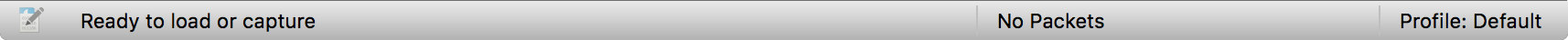 The initial Statusbar