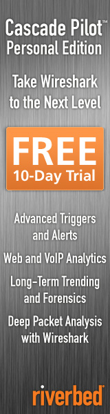 Riverbed Cascade Pilot Personal Edition: Take Wireshark to the Next Level - Advanced Triggers and Alerts; Web and VoIP Analytics; Long-Term Trending and Forensics; Deep Packet Analysis with Wireshark