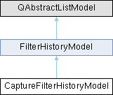 Wireshark: CaptureFilterHistoryModel Class Reference