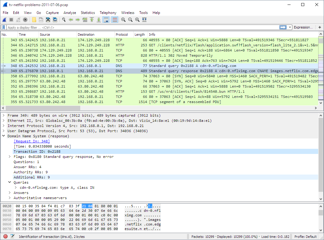 Wireshark 스크린샷 1